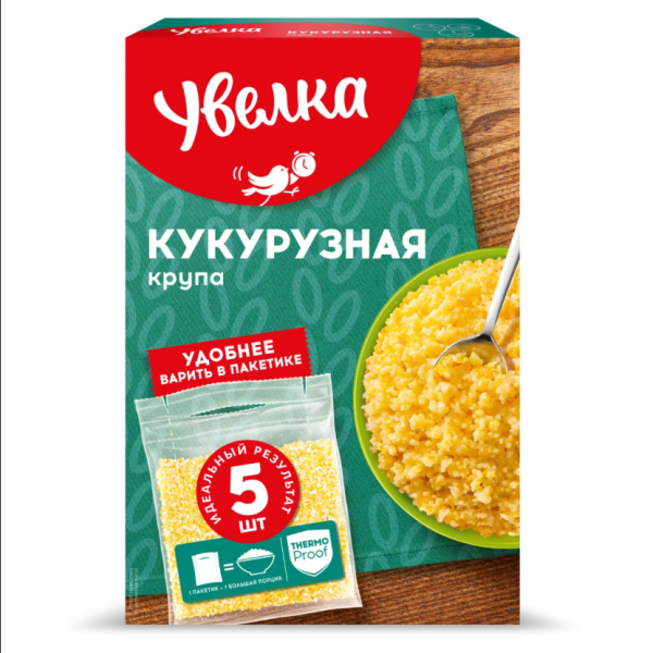 Крупа УВЕЛКА кукурузная 5*80гр вар.пакет