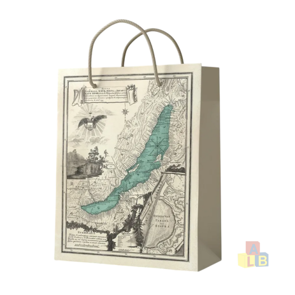 Пакет подарочный крафтовый БАЙКАЛ, 31 х 41 х 12 арт.B002L, Авис