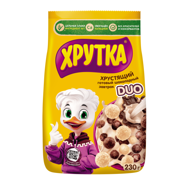 Завтрак готовый ХРУТКА Дуо шарики 230 гр м/у
