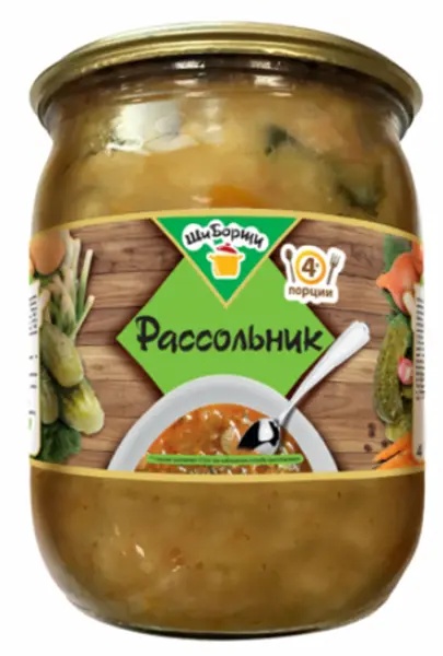 Суп ЩИ БОРЩИ рассольник 500 гр ст/б