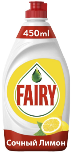 Средство для мытья посуды Fairy Сочный лимон 450мл
