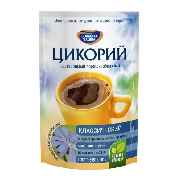 Цикорий БОЛЬШАЯ ЧАШКА растворимый 85 гр м/у