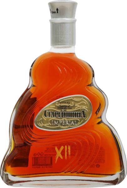 Коньяк СТАРЕЙШИНА Империал 12 лет оригинал 0,5л 40%