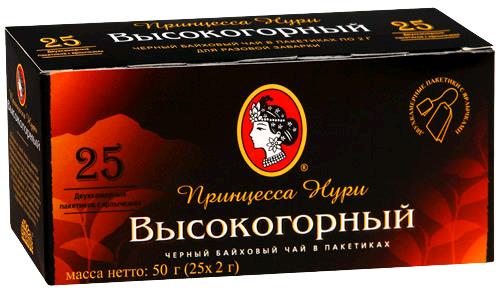 Чай ПРИНЦЕССА НУРИ Высокогорный 25 пак.