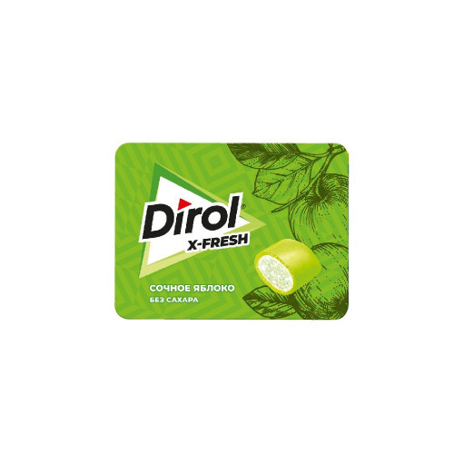Жевательная резинка ДИРОЛ X-Fresh со вкусом яблока 16гр