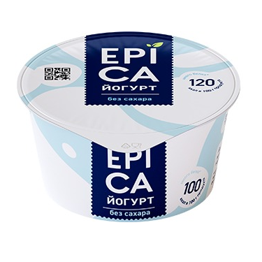 Йогурт ЭПИКА натуральный 6% без змж 130гр