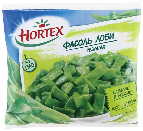 Фасоль Hortex (Хортекс) Лоби резаная замороженная 400гр