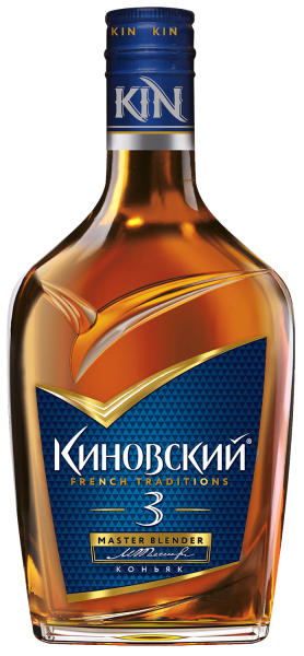 Коньяк КИНОВСКИЙ 3 года 0,25л 40%