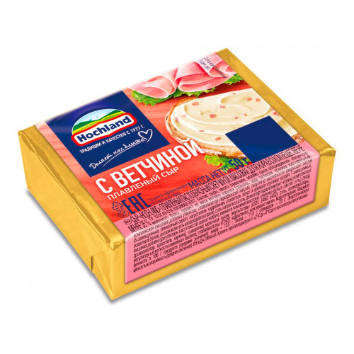 Сыр плавленый ХОХЛАНД с ветчиной без змж 50гр блочок