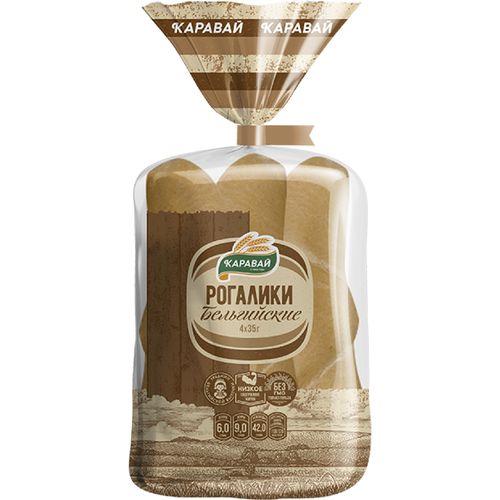 Рогалики КАРАВАЙ Бельгийские 140гр/4шт