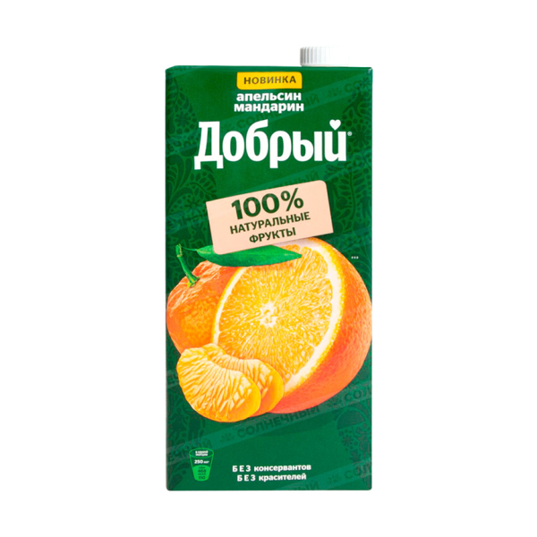 Нектар ДОБРЫЙ апельсин -мандарин 2 л