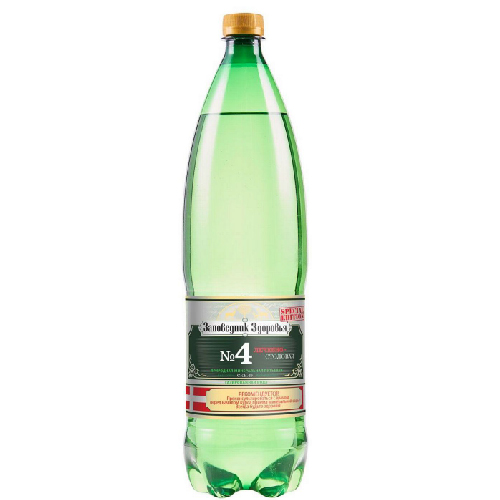 Вода ЗАПОВЕДНИК ЗДОРОВЬЯ №4 минеральная газированная 1,5 л ПЭТ