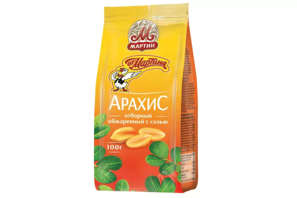 Арахис ОТ МАРТИНА Обжаренный с солью 100гр