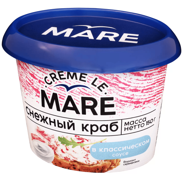 Снежный краб БАЛТИЙСКИЙ БЕРЕГ в классическом соусе 150 гр