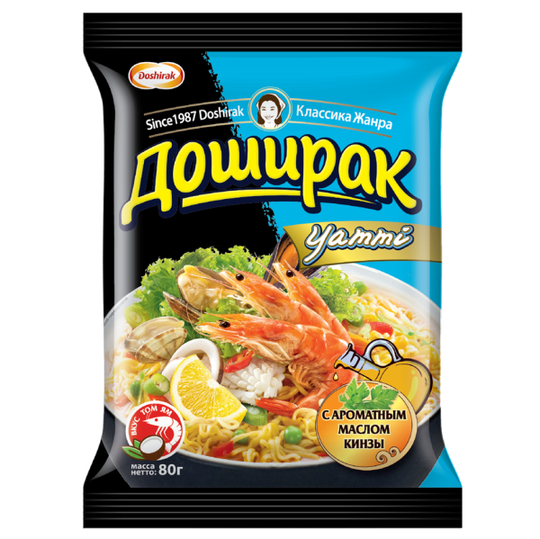 Лапша ДОШИРАК ЯММИ со вкусом Том Ям 80 гр.