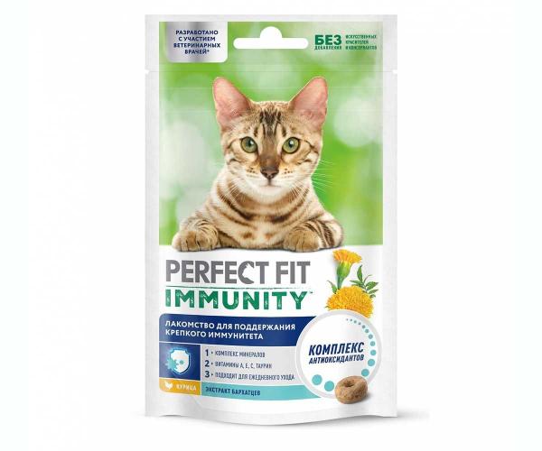 Лакомство ПЕРФЕКТ ФИТ ИМУНИТЕТ Для кошек с курицей 50гр