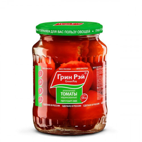 Томаты ГРИН РЭЙ маринованные 720мл ст/б