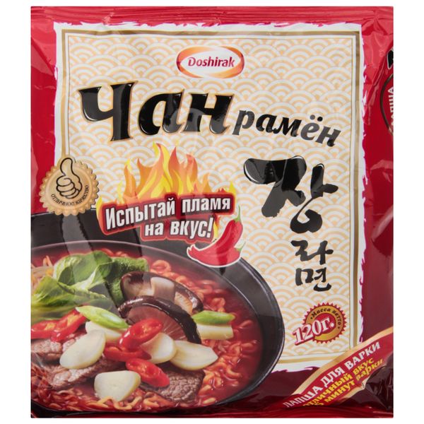 Лапша ЧАН РАМЕН с острой говядиной 120гр.