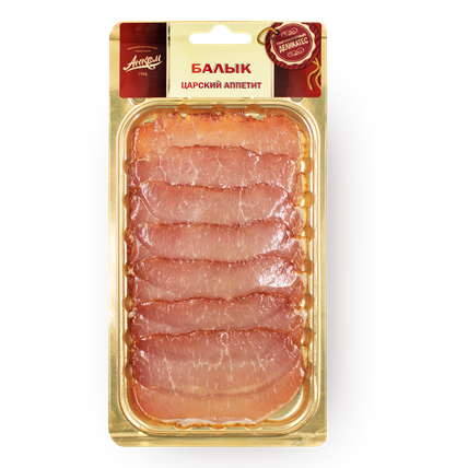 Балык ЦАРСКИЙ АППЕТИТ свиной с/к нарезка 100гр