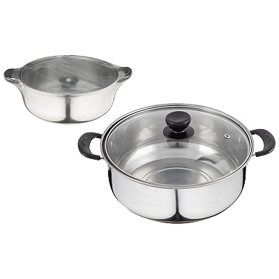 Кастрюля ПРОМО, нержавеющая сталь, 2,9 л., арт.104615, Скрап