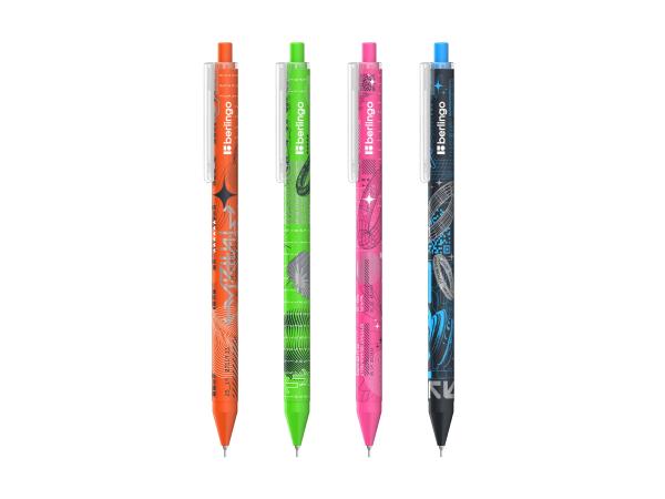 Ручка шариковая автоматическая ФЬЮЧЕ ТЭЧ синяя, 0,7 мм., КЛ