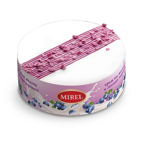 Торт МИРЕЛЬ Черничное молоко 750 гр.