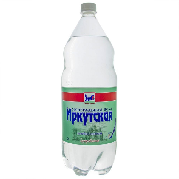 Вода ИРКУТСКАЯ минеральная газ 2 л.пэт