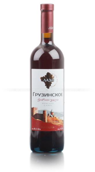 Вино ЛАЗИ Крестьянское красное сух. 0,75л 11,5%