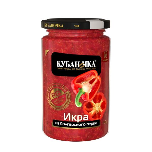 Икра КУБАНОЧКА из болгарского перца 350 гр ст/б