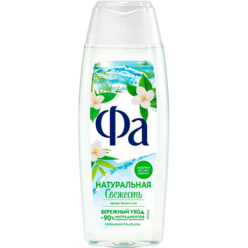 Гель для душа ФА Природная свежесть белый чай бамбук 250мл