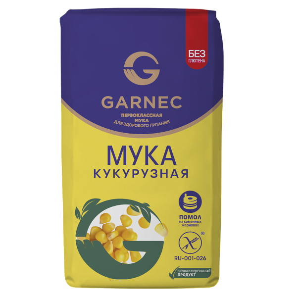 Мука ГАРНЕЦ кукурузная 500гр