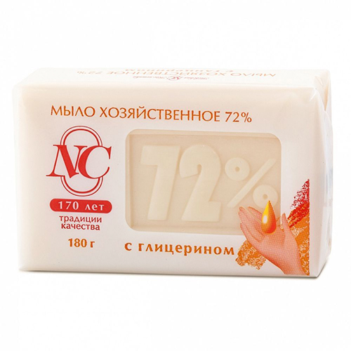 Мыло хозяйственное НЕВСКАЯ КОСМЕТИКА c глицерином 72% 180гр