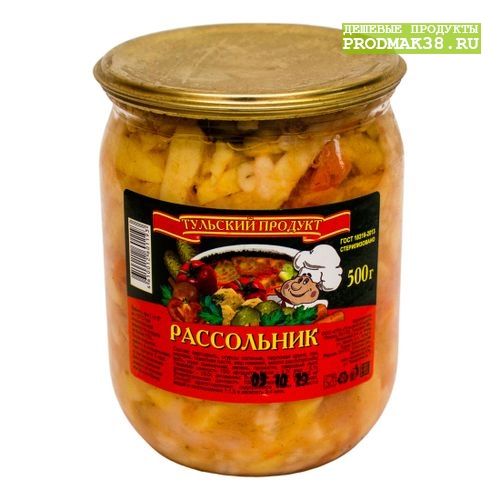 Суп ТУЛЬСКИЙ ПРОДУКТ рассольник 500 гр ст/б