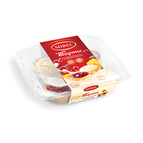 Пирожное МИРЕЛЬ Тарты по французки с завар. Кремом 280 гр