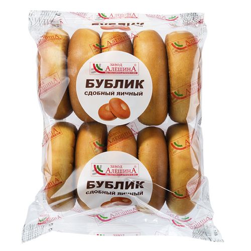 Бублик АЛЕШИНА сдобный яичный 460 гр без змж