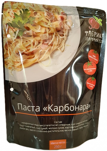 Паста ФАБРИКА ЗДОРОВОЙ ЕДЫ корбанара 250 гр