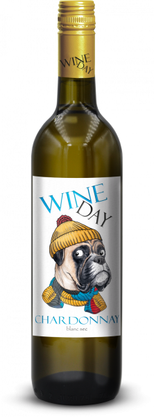 Вино ВАН ДЕЙ Шардоне ординарн. сортовое сухое белое 0,75л 12%