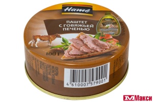 Паштет ХАМЕ печеночный 100 гр ж/б