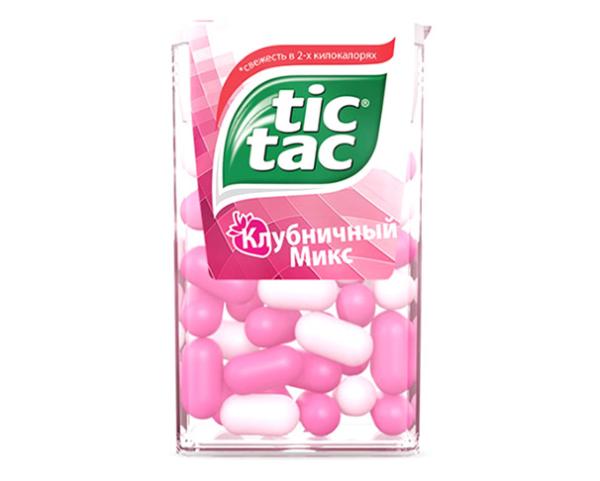 Драже ТИК ТАК клубника 16гр