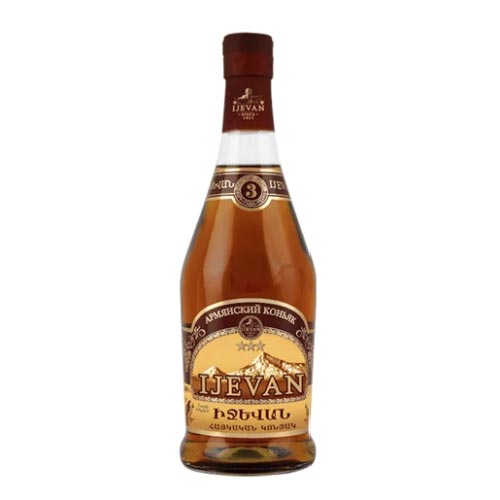 Коньяк ИДЖЕВАН ординарный 3 года 0,5л 40%