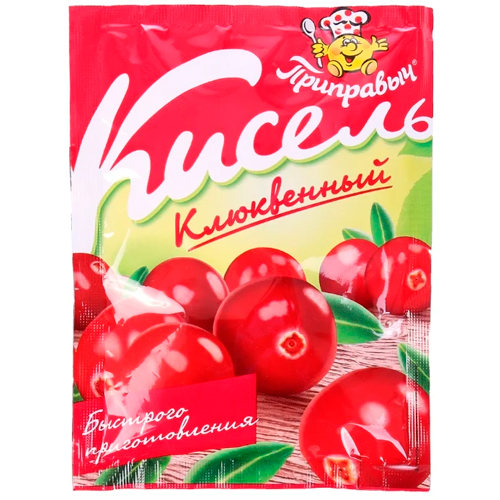 Кисель ПРИПРАВЫЧ Клюквенный 110гр пакет