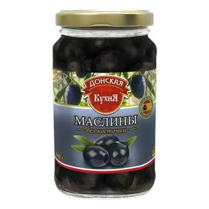 Маслины ДОНСКАЯ КУХНЯ б/к 340 гр ст/б