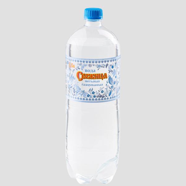 Вода питьевая СВЕЖИЦА газированная 1,5 л ПЭТ