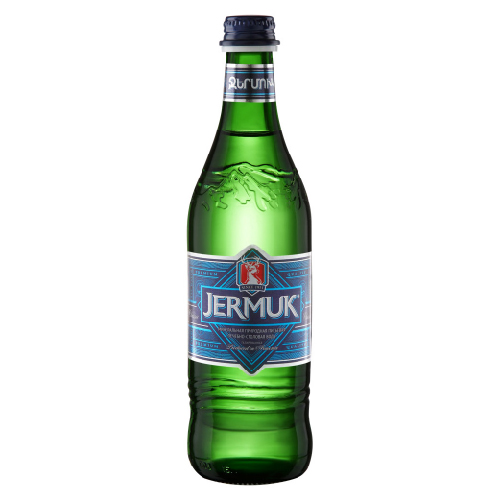 Вода ДЖЕРМУК минеральная газированная 0,5 л ст/б