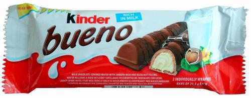 Батончик шоколадный КИНДЕР Буено Т2, 43гр