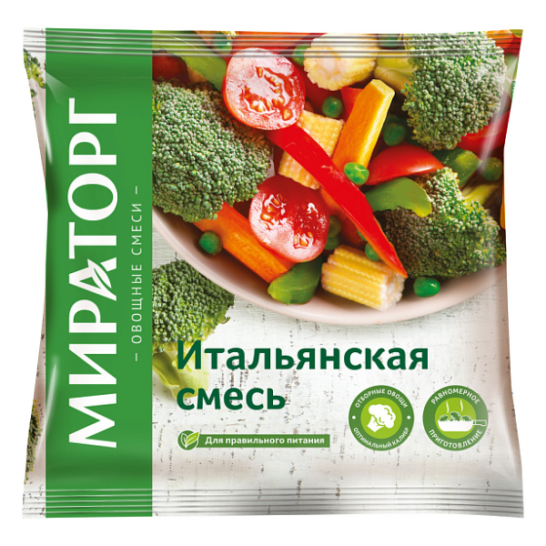 Смесь овощная МИРАТОРГ Итальянская замороженная 400гр