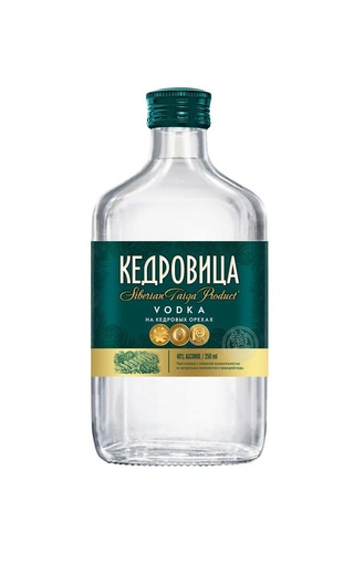 Водка КЕДРОВИЦА На кедровых орехах 0,25л 40%