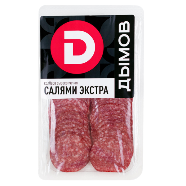 Колбаса ДЫМОВ Салями Экстра с/к 90гр нарезка