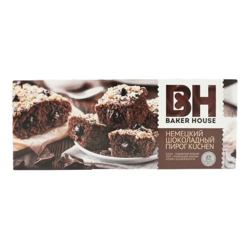 Пирог бисквитный БАКЕР ХАУС шоколадный 350 гр