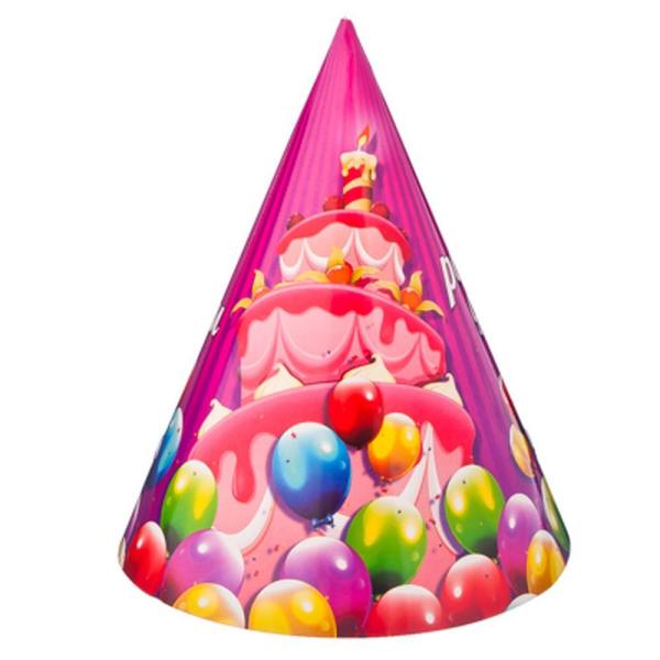 Колпаки праздничные ПАТИ, 16 см,  6 шт., арт. КЛП, Пакетико